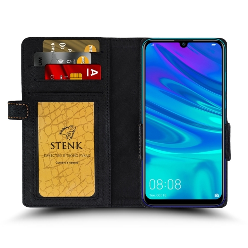 чохол-книжка на Huawei P Smart (2019) Чорний Stenk Wallet фото 2
