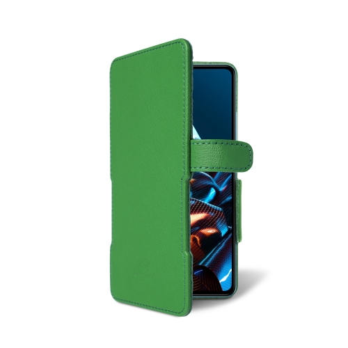 чехол-книжка на Xiaomi Poco X5 Pro Зелёный  Prime фото 2