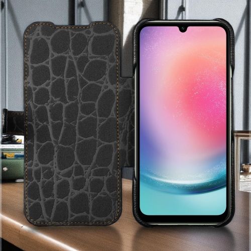 чехол-книжка на Samsung Galaxy A24 4G Черный Stenk Premium фото 2