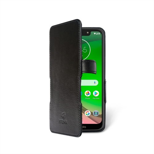 чехол-книжка на Motorola Moto G7 Play Черный Stenk Prime фото 2