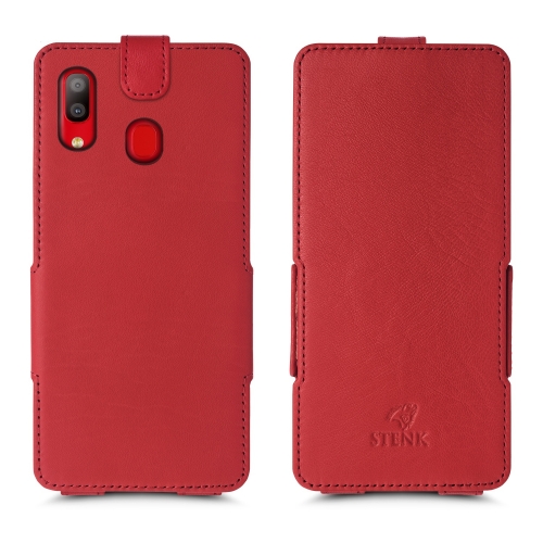 чехол-флип на Samsung Galaxy A40 Красный Stenk Prime фото 1