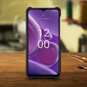 Кожаная накладка Stenk Cover для Nokia G42 Чёрная