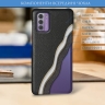Кожаная накладка Stenk Cover для Nokia G42 Чёрная