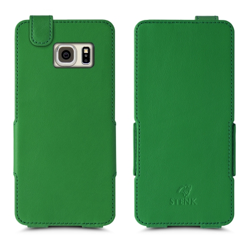 чохол-фліп на Samsung Galaxy S6 Edge Plus Зелений Stenk Prime фото 1