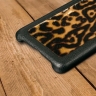 Шкіряна накладка Stenk ExBacker для Apple iPhone 15 Plus Леопард поні