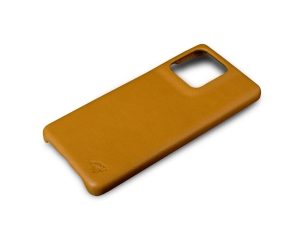 Кожаная накладка Stenk Cover для Motorola Edge 50 Pro Camel