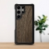 Шкіряна накладка Stenk WoodBacker Samsung Galaxy S23 Ultra Чорна