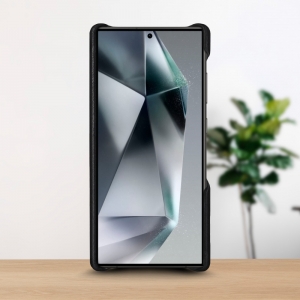 Шкіряна накладка Stenk WoodBacker Samsung Galaxy S23 Ultra Чорна