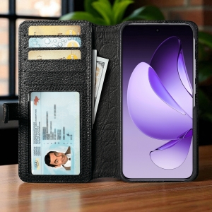 Чохол-портмоне Stenk Premium Wallet для OPPO Reno13 Pro Чорний