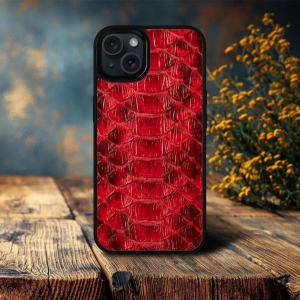 Накладка SkinBacker Python Scales для Apple iPhone 14 Червоний
