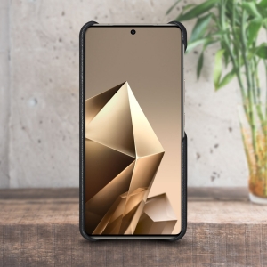 Кожаная накладка Stenk Cover для Infinix Note 50 Pro 4G Черный