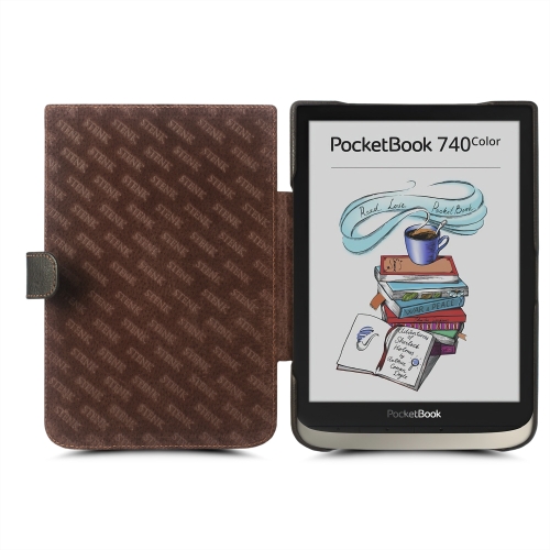 чехол-книжка на PocketBook 740 InkPad Color Коричневый Stenk Premium фото 2