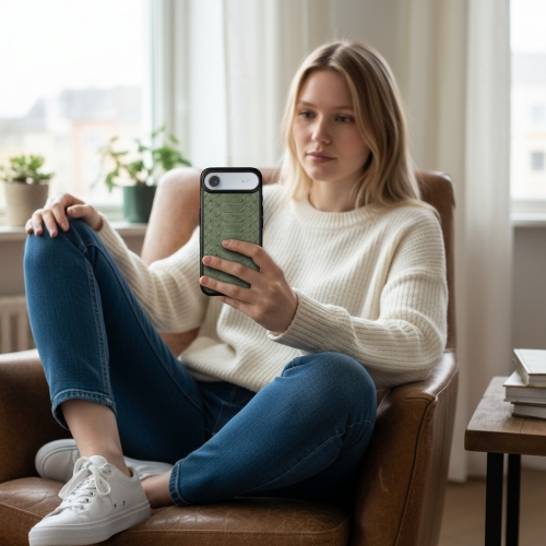 бампер на Apple iPhone 17 Air Оливковий Stenk ExBacker фото 3