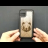 Шкіряна накладка Stenk WoodBacker для Apple iPhone 13 Pro Max Чорна Відео
