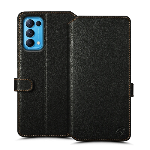 чехол-кошелек на OPPO Find X3 Lite Черный Stenk Premium Wallet фото 1