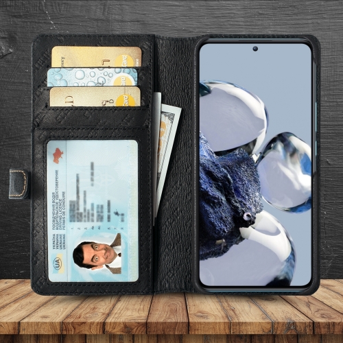 чехол-кошелек на Xiaomi 12T Черный Stenk Premium Wallet фото 2