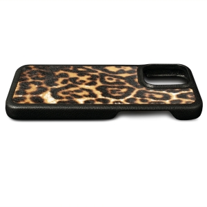 Шкіряна накладка Stenk ExBacker для Apple iPhone 15 Pro Леопард поні