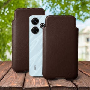Футляр Stenk Sportage для Xiaomi Redmi 13 Коричневый