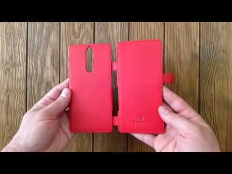Чехол книжка Stenk Prime для Nokia 8 Красный Видео