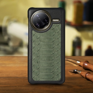 Накладка Stenk ExBacker Python Scales Xiaomi Poco F7 Ultra Оливковий