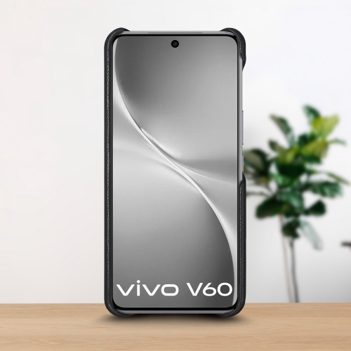 бампер на Vivo V60 Черный Stenk WoodBacker фото 2