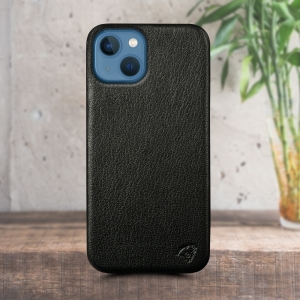 Шкіряна накладка Stenk Cover для Apple iPhone 13 mini Чорна