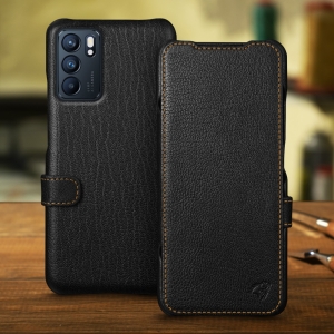 Чехол книжка Stenk Premium для OPPO Reno6 5G Чёрный