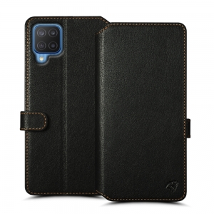 Чехол книжка Stenk Premium Wallet для Samsung Galaxy M12 Чёрный