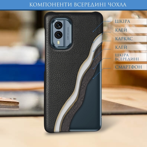 бампер на Nokia X30 Черный Stenk Cover фото 5