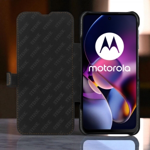 Чехол книжка Stenk Premium для Motorola Moto G54 Чёрный