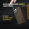 Кожаная накладка Stenk WoodBacker для Samsung Galaxy S24 FE Черный