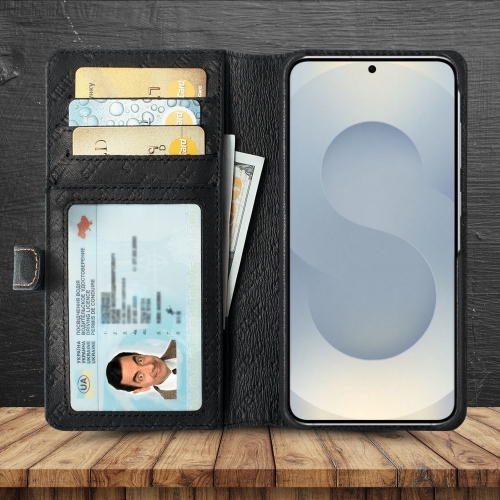 чохол-гаманець на Samsung Galaxy S25 Plus Чорний Stenk Premium Wallet фото 2
