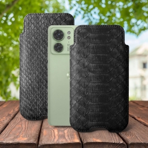 Футляр Stenk Sportage Python для Motorola Edge 40 Чёрный
