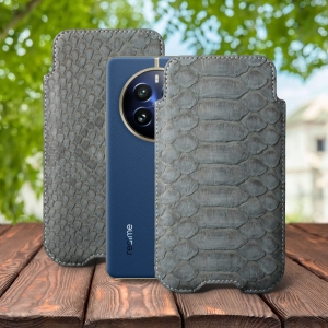 Футляр Stenk Sportage Python для Realme 12 Pro Сірий