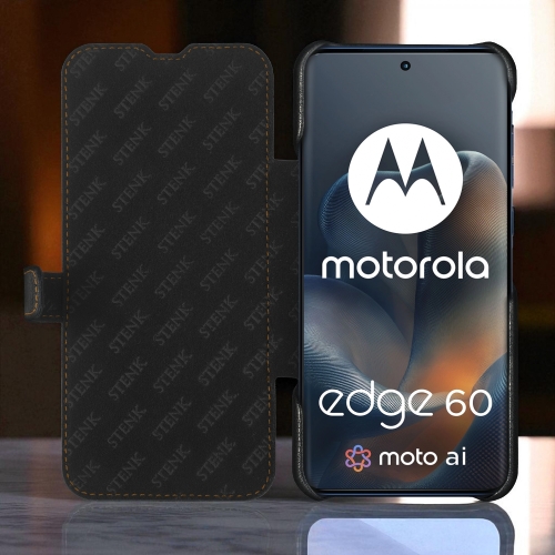 чехол-книжка на Motorola Edge 60 Черный Stenk Premium фото 2