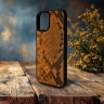 Накладка SkinBacker Mini Python Scales для Apple iPhone 16 Коричневый