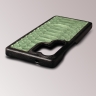 Накладка Stenk ExBacker Python Scales для Samsung Galaxy S25 Ultra Olive