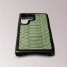Накладка Stenk ExBacker Python Scales для Samsung Galaxy S25 Ultra Olive