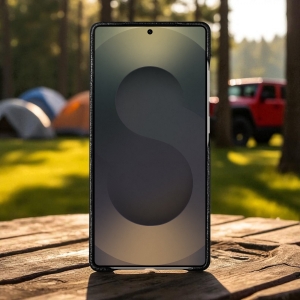 Накладка Stenk ExBacker Python Scales для Samsung Galaxy S25 Ultra Olive