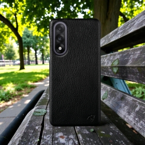 Шкіряна накладка Stenk Cover для OnePlus Nord 5 Чорний