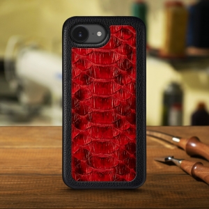 Накладка Stenk ExBacker Python Scales для Apple iPhone 16e Червоний
