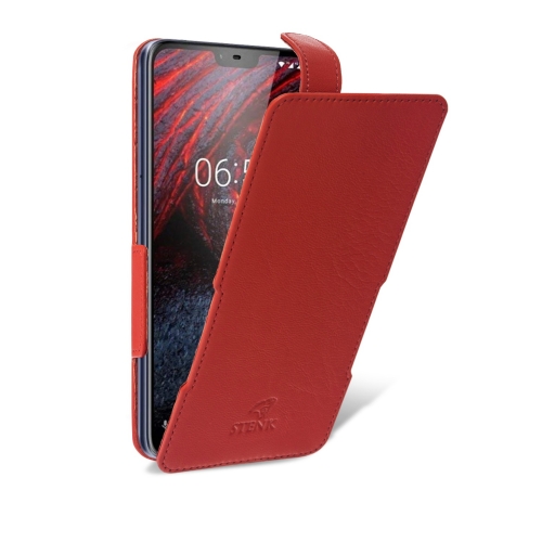 чехол-флип на Nokia 6.1 Plus Красный Stenk Prime фото 2