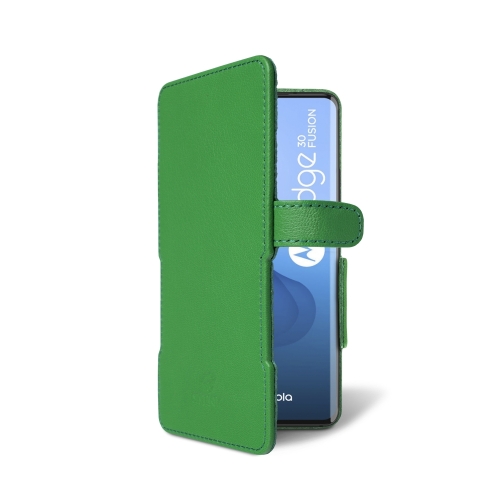 чехол-книжка на Motorola Edge 30 Fusion Зелёный  Prime фото 2