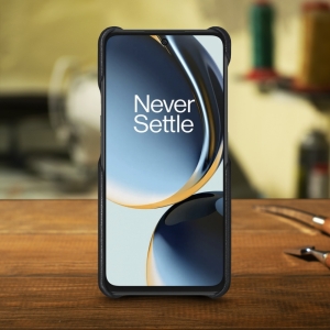 Кожаная накладка Stenk Cover для OnePlus Nord CE 3 Lite Чёрная