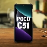 Кожаная накладка Stenk Cover для Xiaomi Poco C51 Чёрная