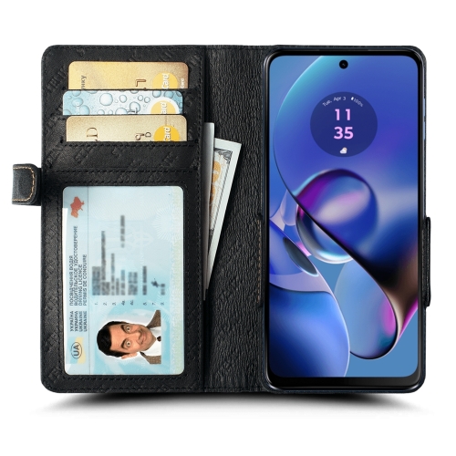 чохол-книжка на Motorola Moto G64 Чорний Stenk Wallet фото 2