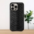 Кожаная накладка Stenk ExBacker Python Scales для Apple iPhone 15 Pro Max Черный