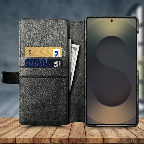 чехол-кошелек на Samsung Galaxy S25 Ultra Черный Stenk Premium Wallet фото 4