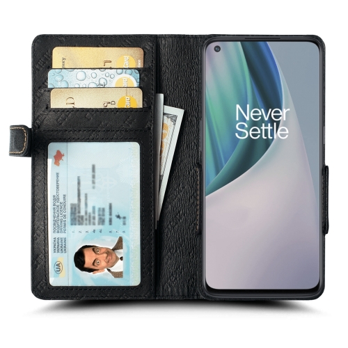 чехол-книжка на OnePlus Nord N10 Черный Stenk Wallet фото 2