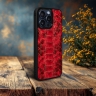 Накладка SkinBacker Python Scales для Apple iPhone 15 Pro Червоний